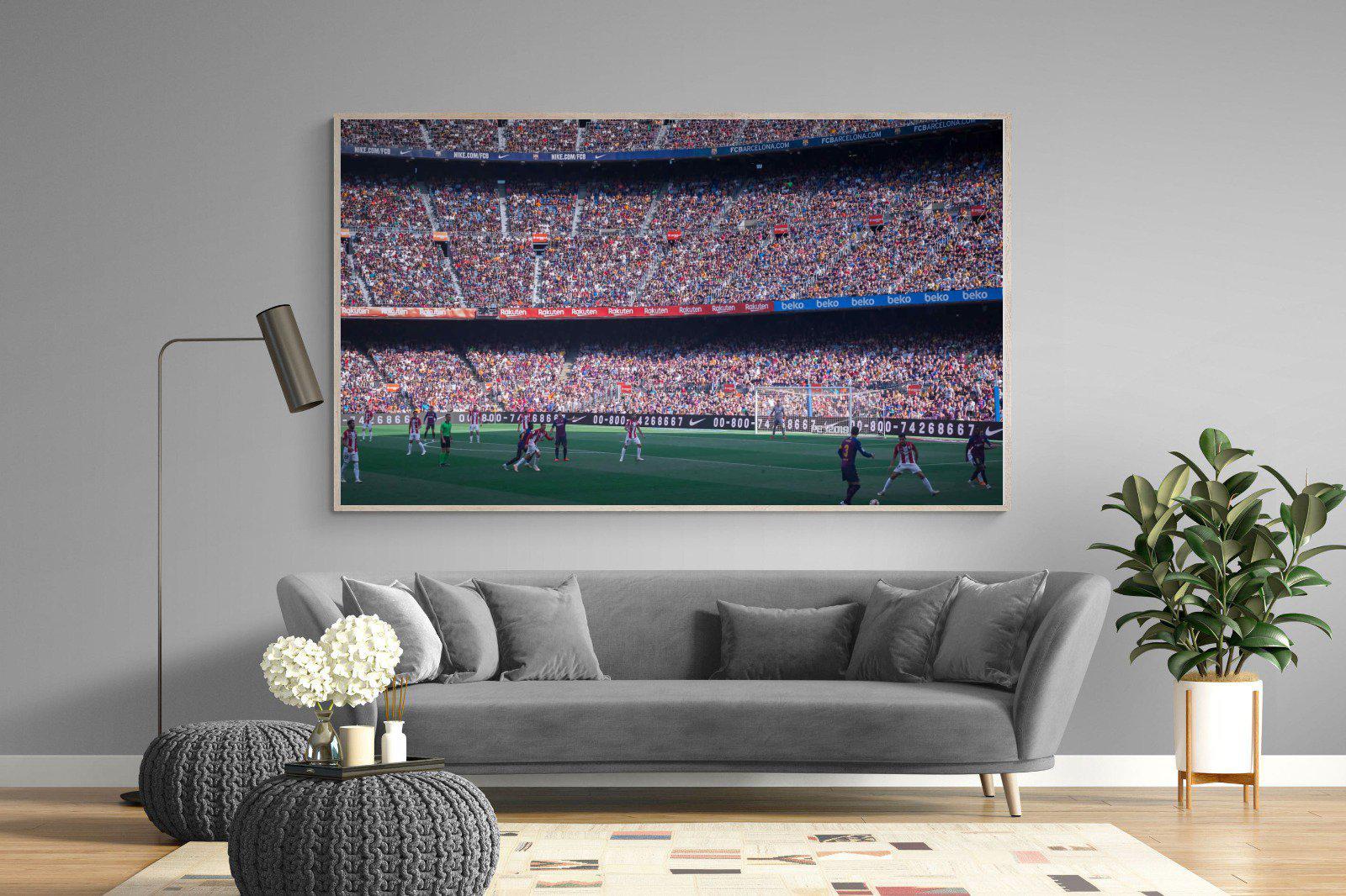 Camp Nou-Wall_Art-220 x 130cm-Mounted Canvas-Wood-Pixalot