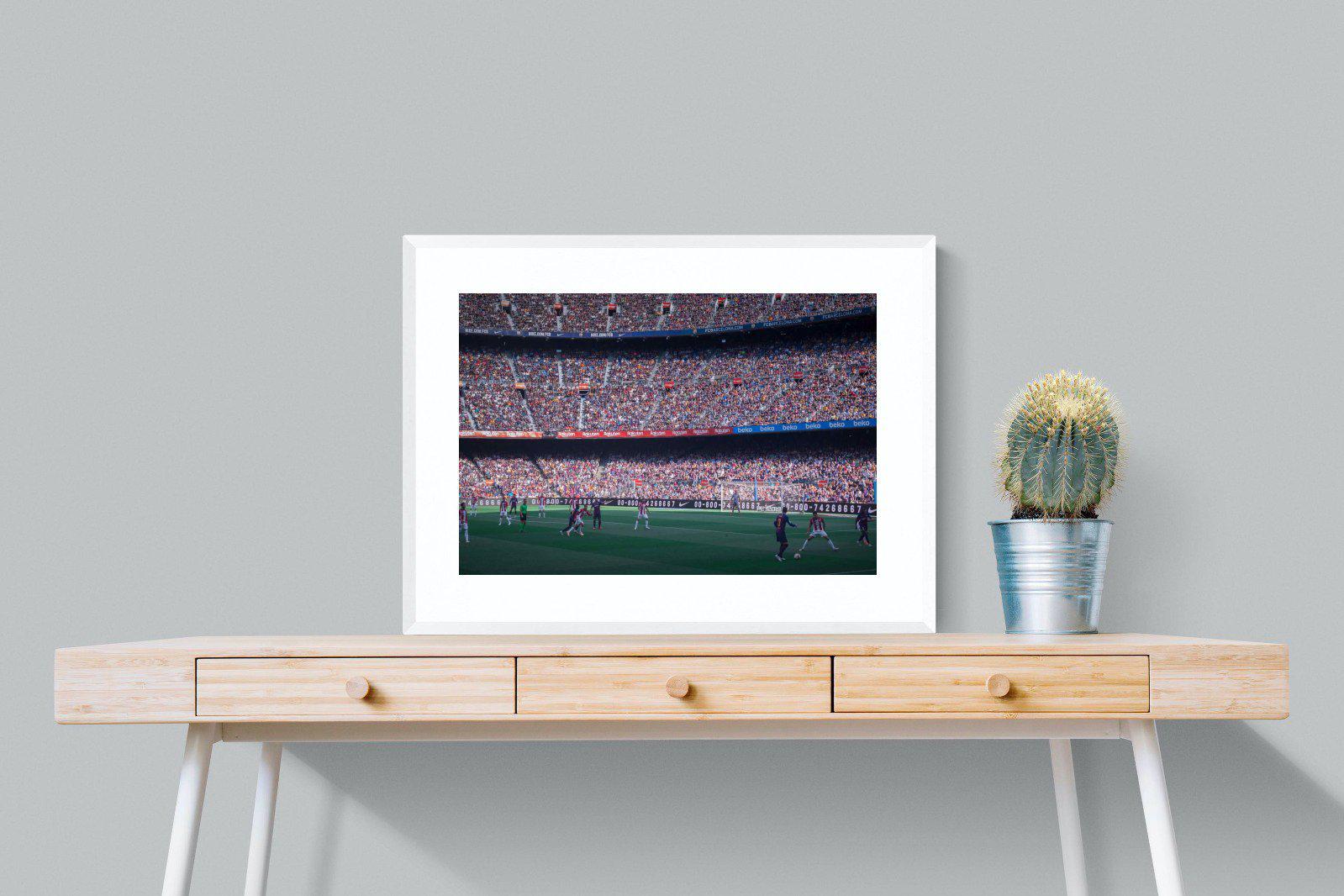 Camp Nou-Wall_Art-80 x 60cm-Framed Print-White-Pixalot