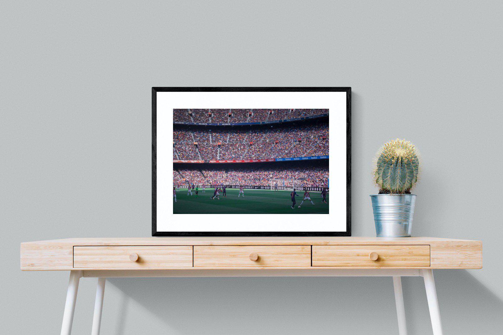 Camp Nou-Wall_Art-80 x 60cm-Framed Print-Black-Pixalot