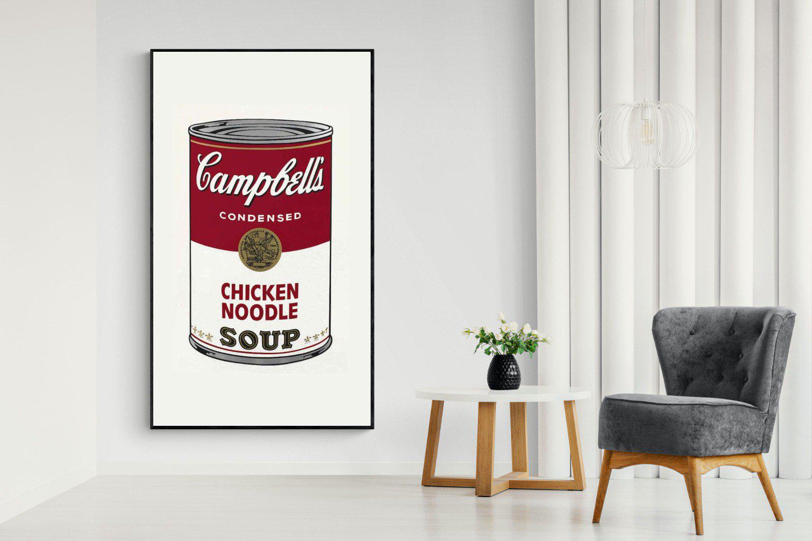 Campbell's Soup-Wall_Art-130 x 220cm-Mounted Canvas-Black-Pixalot