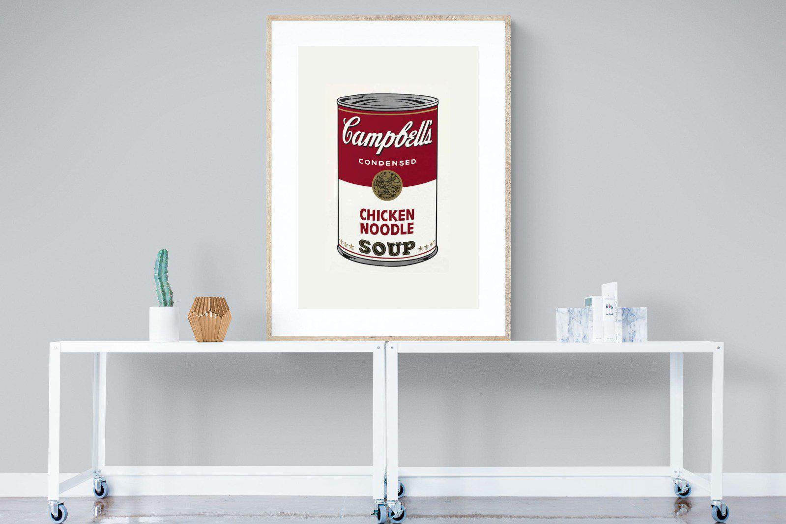 Campbell's Soup-Wall_Art-90 x 120cm-Framed Print-Wood-Pixalot