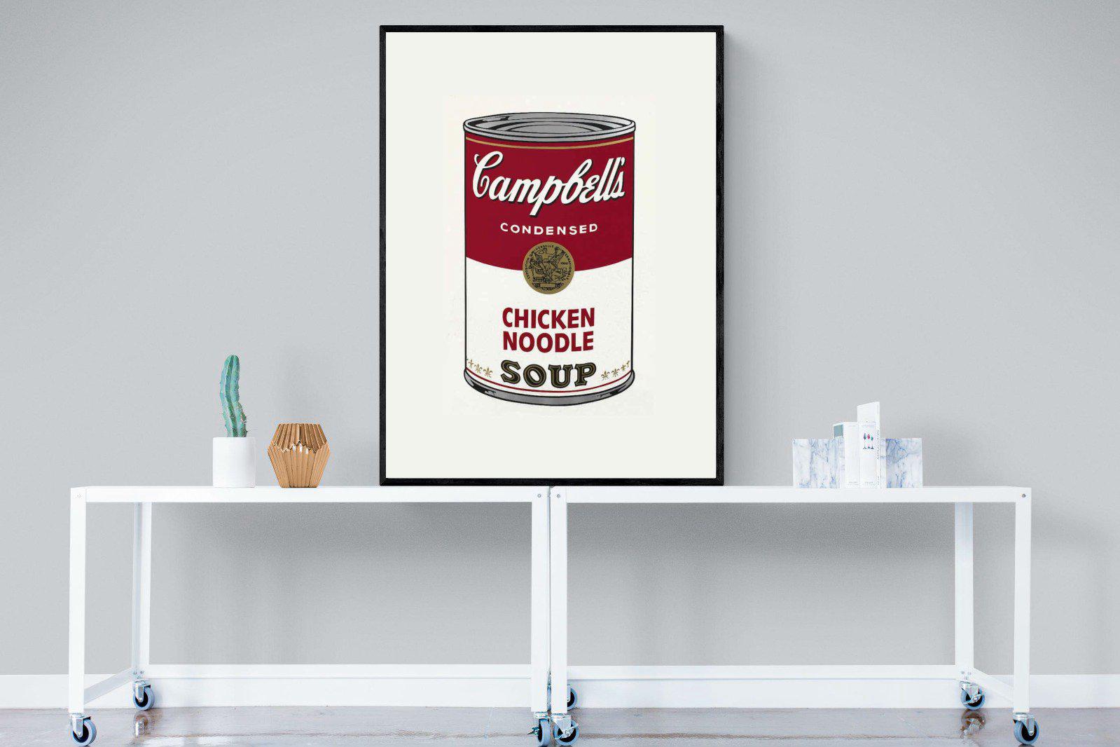 Campbell's Soup-Wall_Art-90 x 120cm-Mounted Canvas-Black-Pixalot