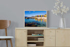 Cape Town Beach Huts-Wall_Art-60 x 45cm-Mounted Canvas-Wood-Pixalot