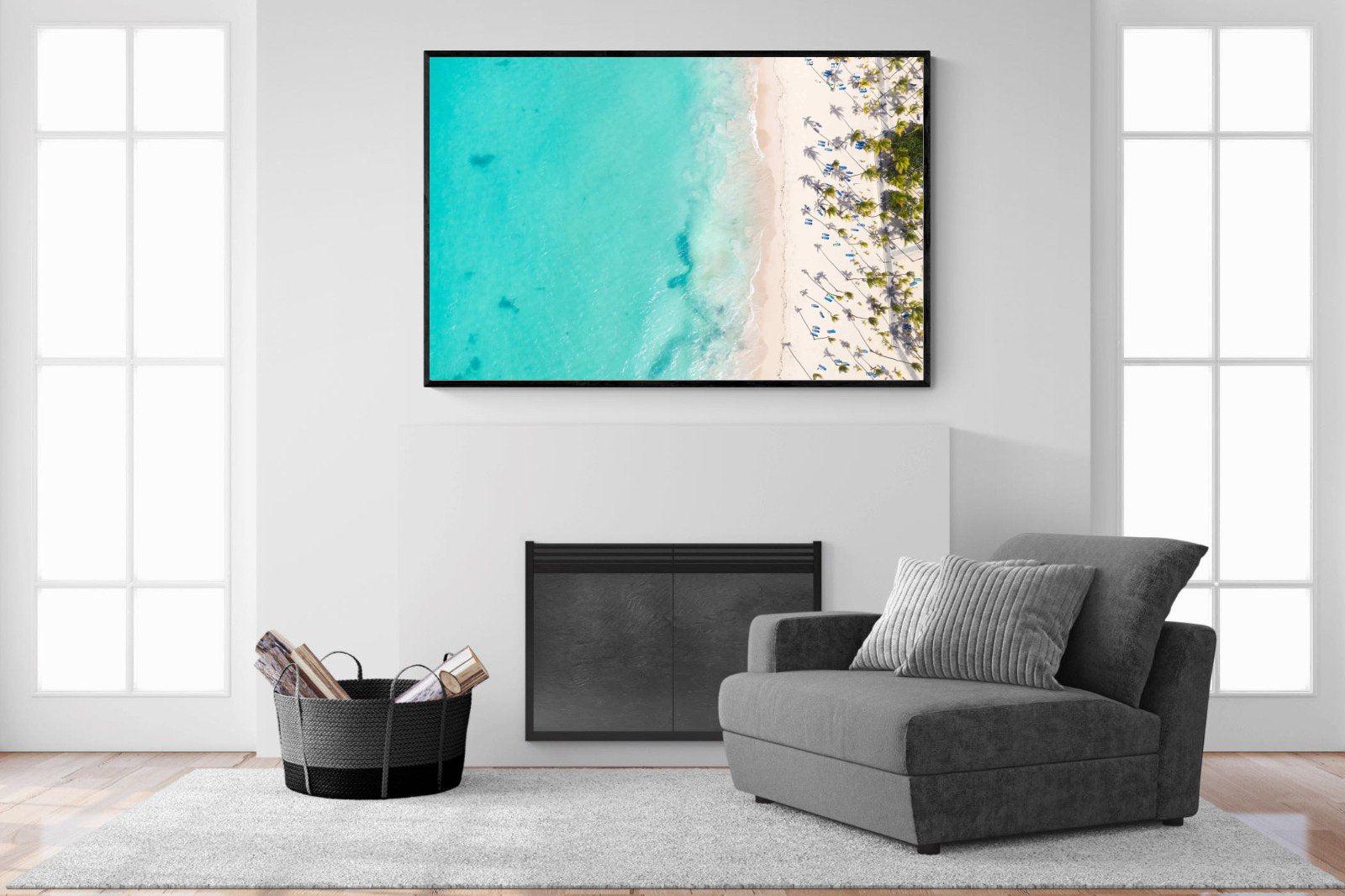 Caribbean-Wall_Art-150 x 100cm-Mounted Canvas-Black-Pixalot