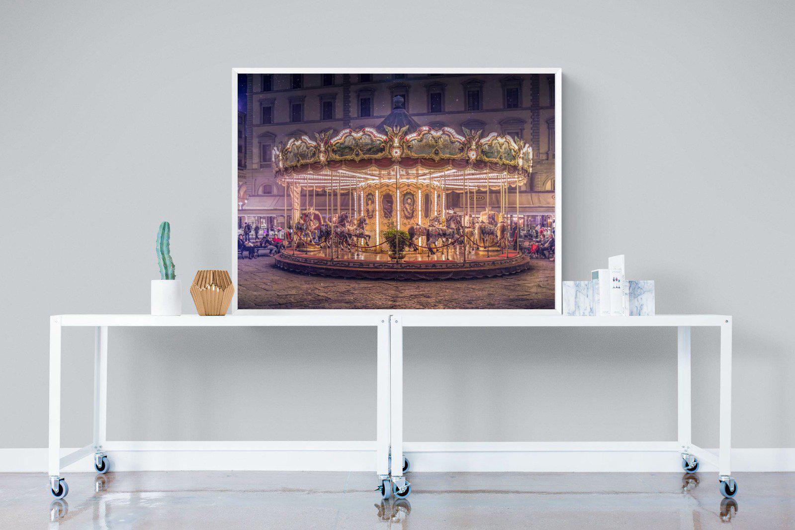 Carousel-Wall_Art-120 x 90cm-Mounted Canvas-White-Pixalot