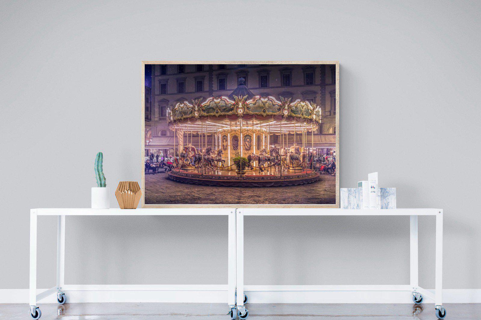 Carousel-Wall_Art-120 x 90cm-Mounted Canvas-Wood-Pixalot