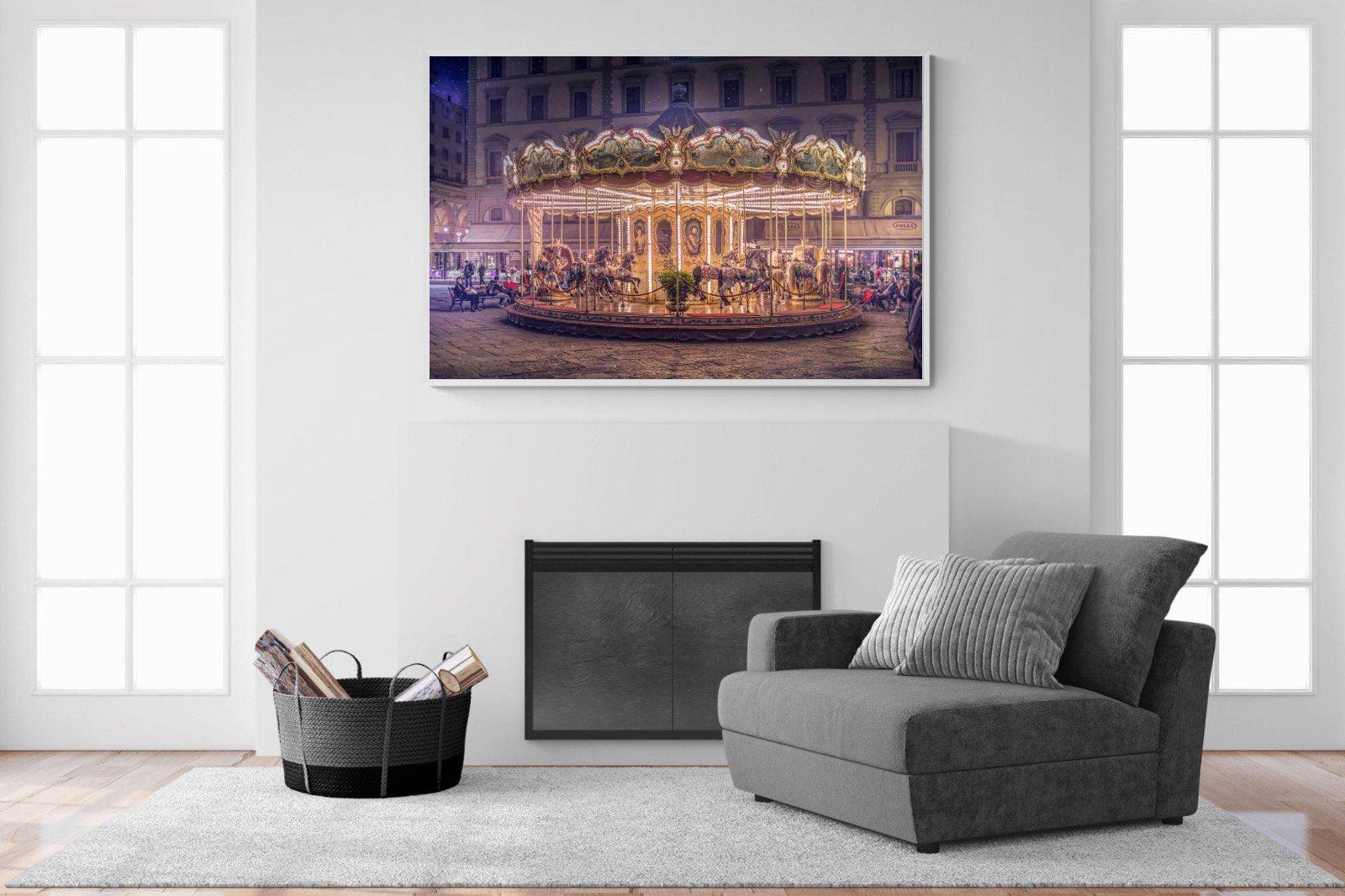 Carousel-Wall_Art-150 x 100cm-Mounted Canvas-White-Pixalot