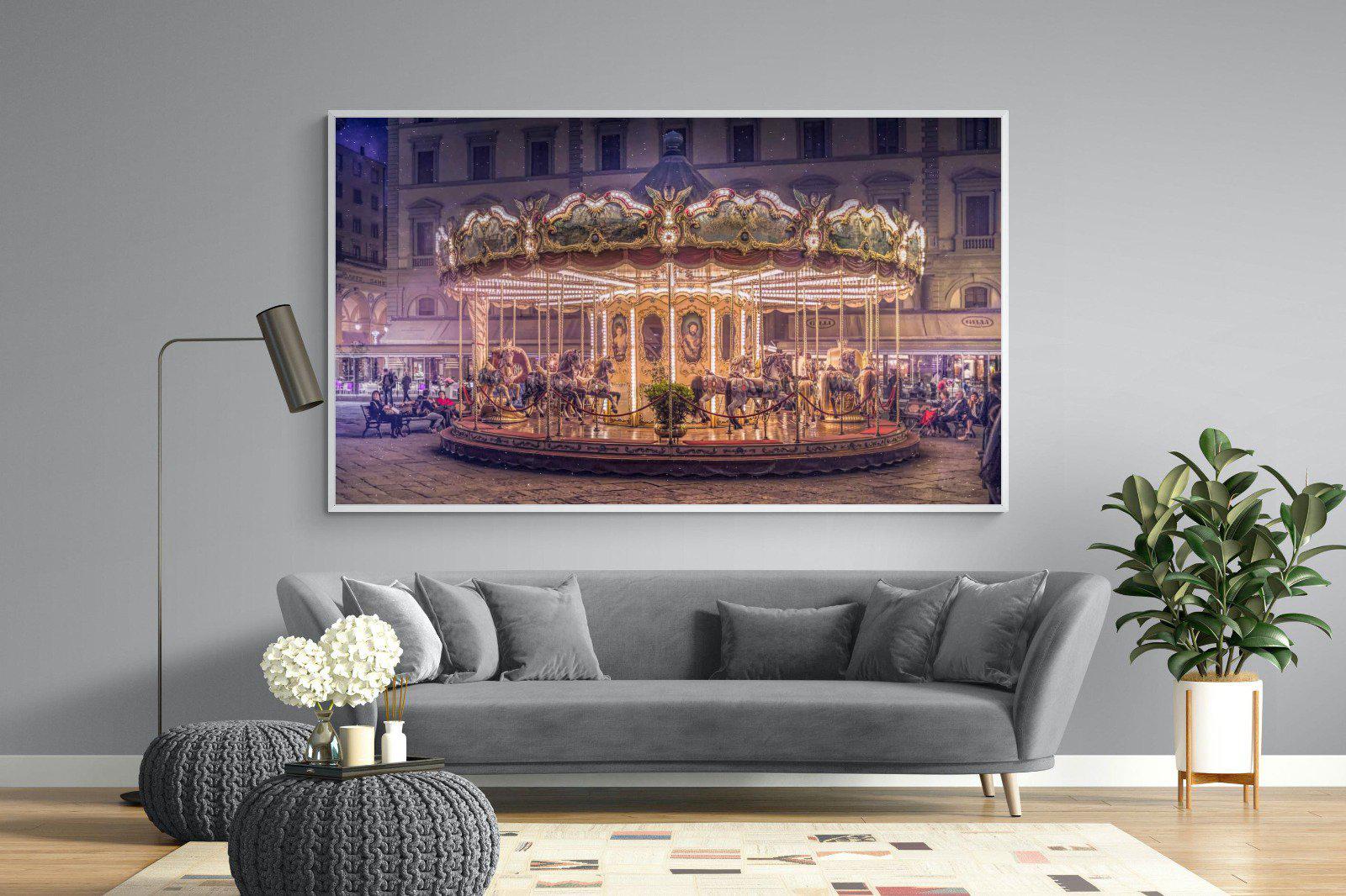 Carousel-Wall_Art-220 x 130cm-Mounted Canvas-White-Pixalot