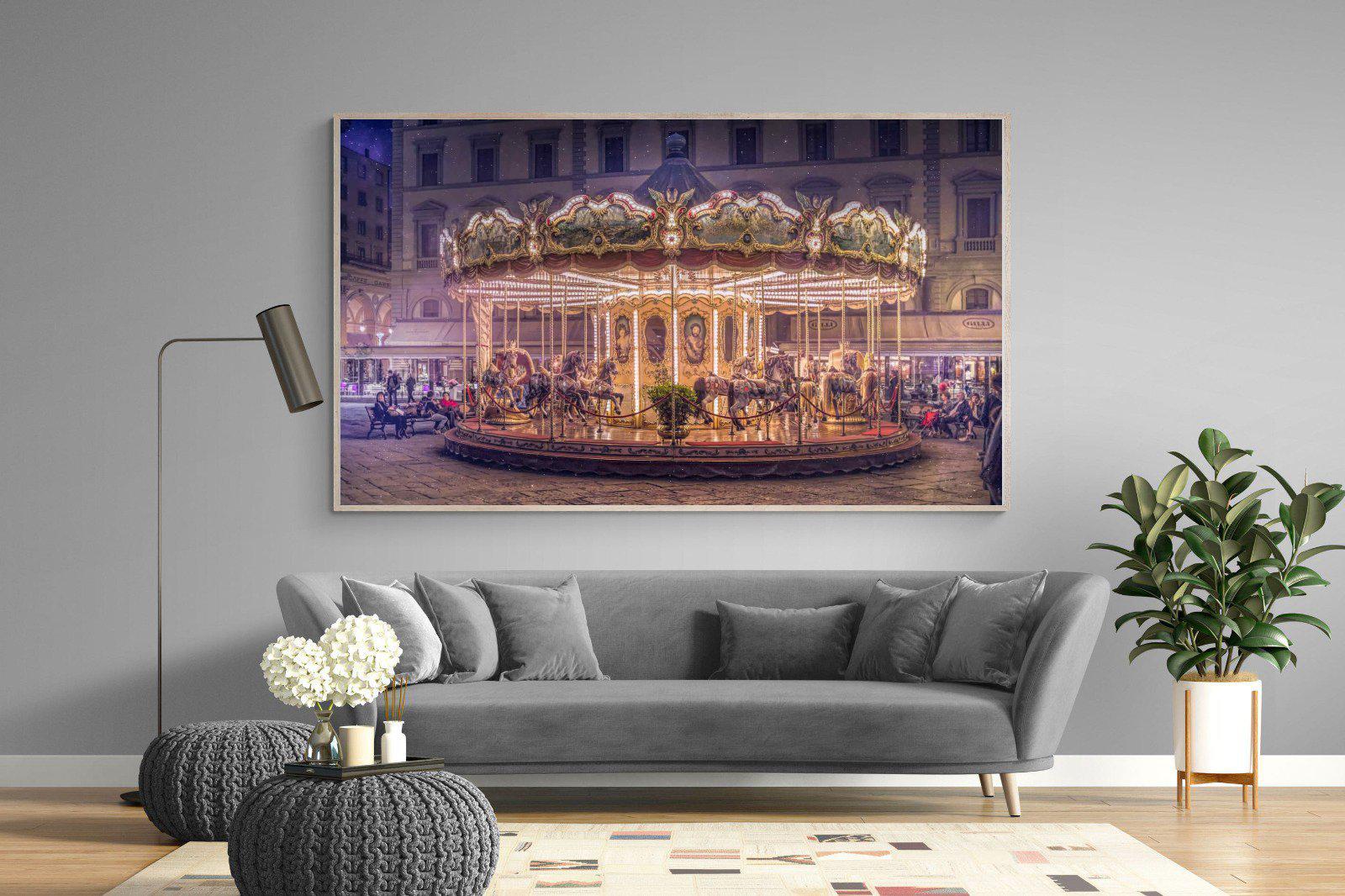 Carousel-Wall_Art-220 x 130cm-Mounted Canvas-Wood-Pixalot