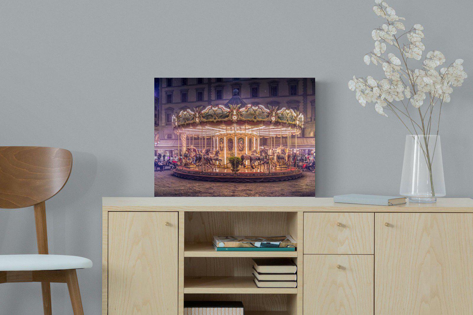 Carousel-Wall_Art-60 x 45cm-Mounted Canvas-No Frame-Pixalot