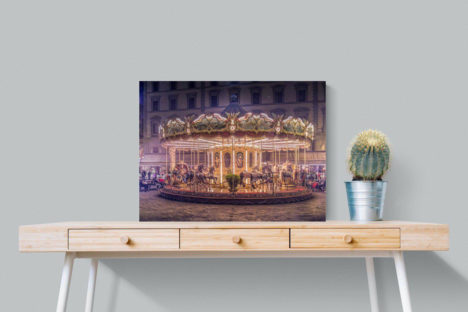 Carousel-Wall_Art-80 x 60cm-Mounted Canvas-No Frame-Pixalot