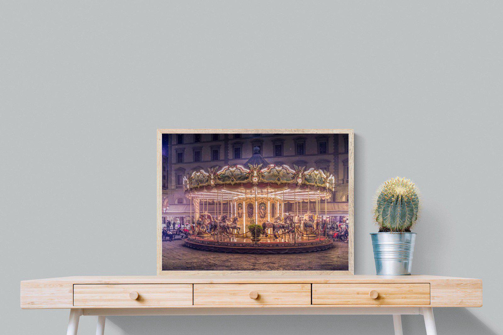 Carousel-Wall_Art-80 x 60cm-Mounted Canvas-Wood-Pixalot