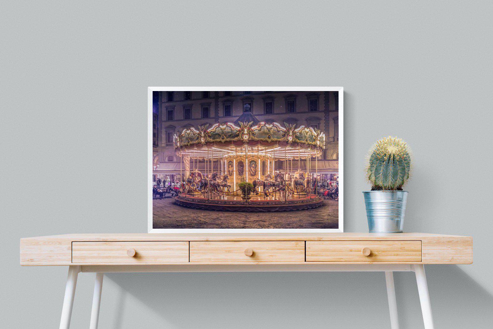 Carousel-Wall_Art-80 x 60cm-Mounted Canvas-White-Pixalot