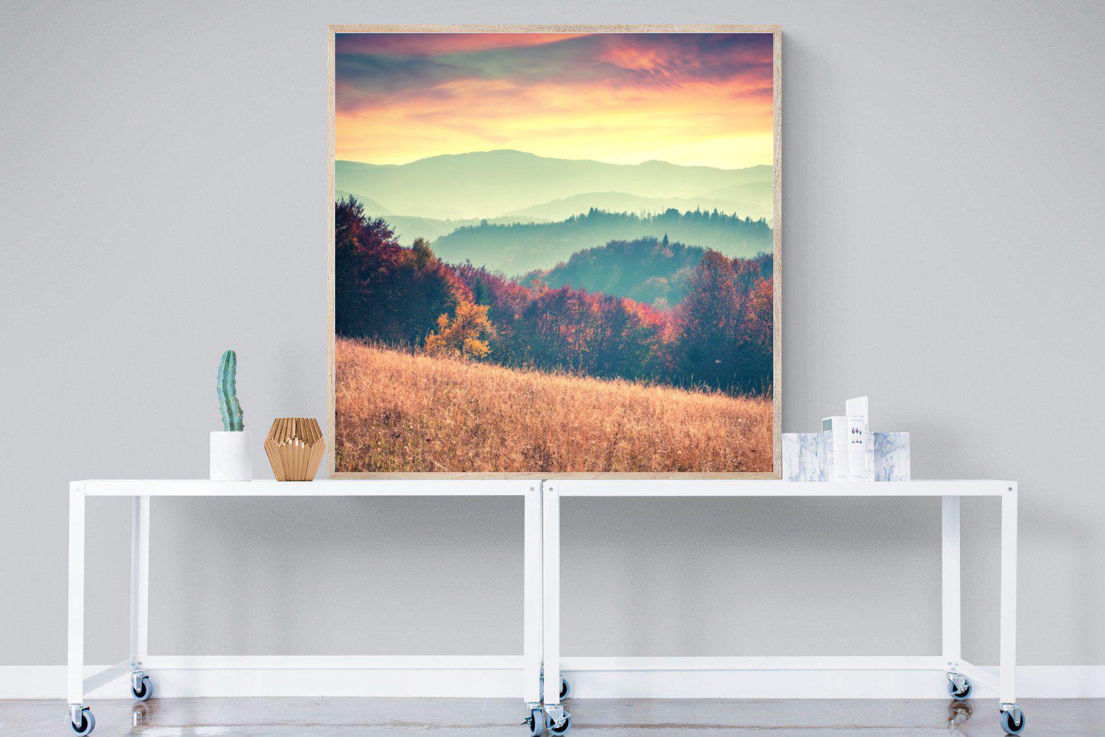 Carpathian Mountains-Wall_Art-120 x 120cm-Mounted Canvas-Wood-Pixalot