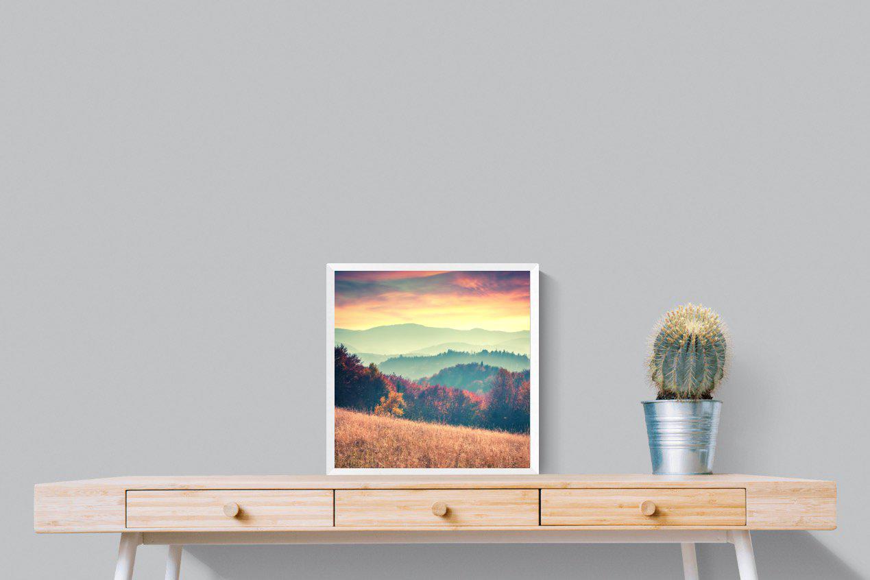 Carpathian Mountains-Wall_Art-50 x 50cm-Mounted Canvas-White-Pixalot