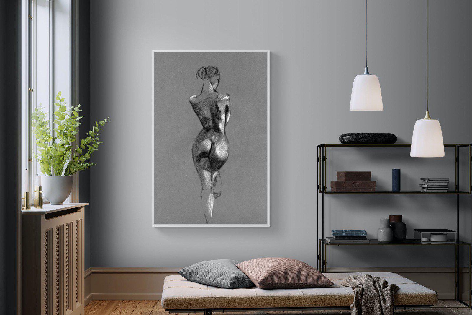 Chalk Sketch-Wall_Art-120 x 180cm-Mounted Canvas-White-Pixalot