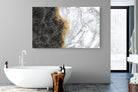 Charcoal Grey Gold-Wall_Art-180 x 110cm-Mounted Canvas-No Frame-Pixalot