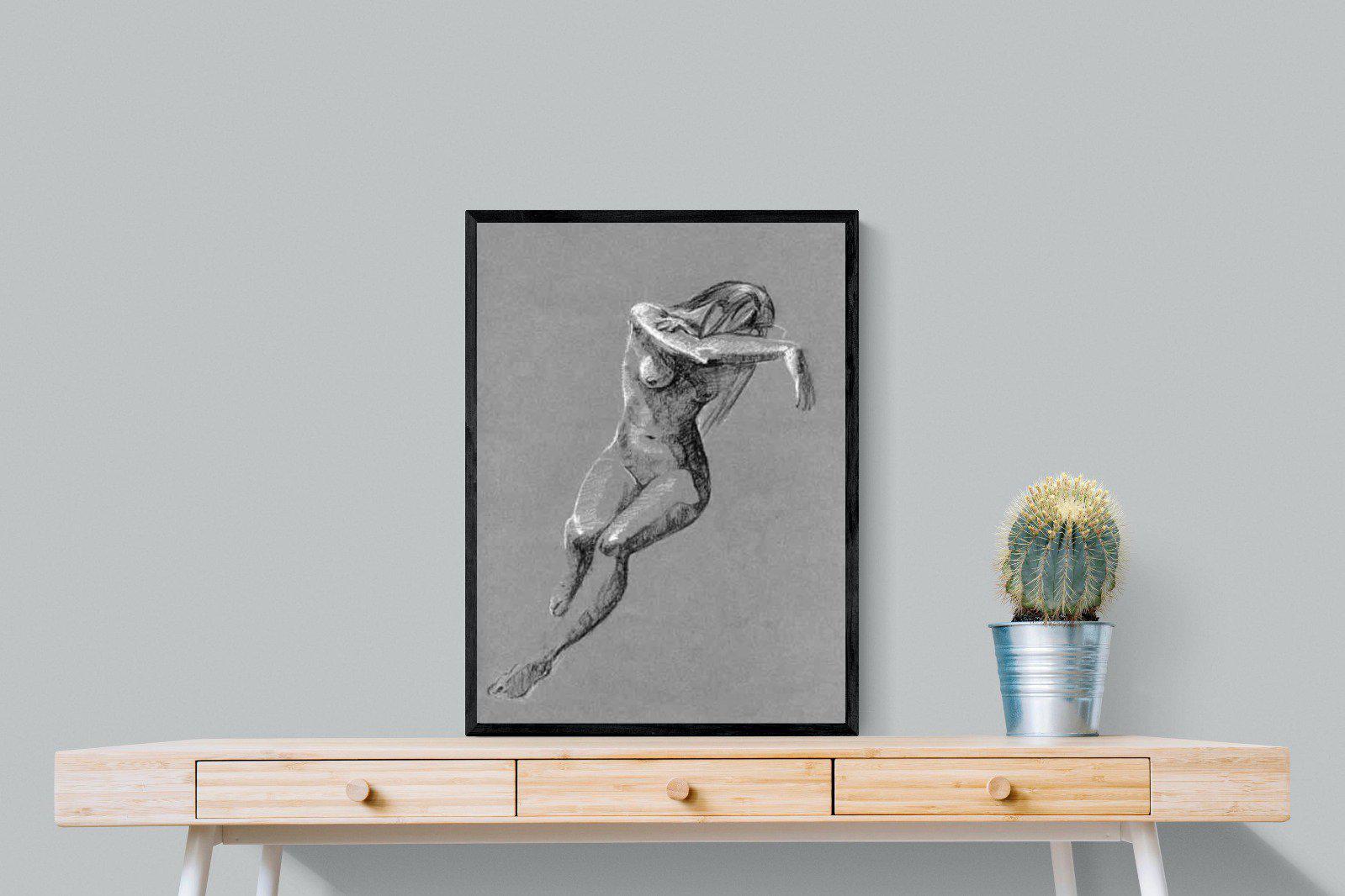 Charcoal Sketch-Wall_Art-60 x 80cm-Mounted Canvas-Black-Pixalot