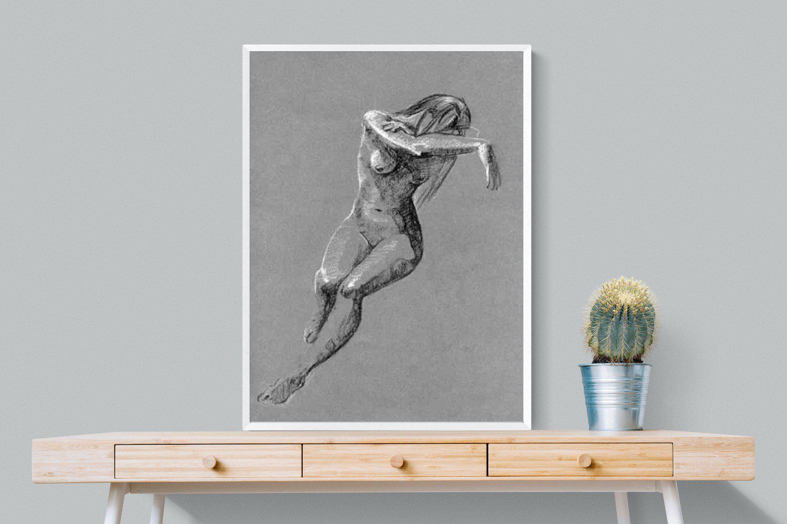 Charcoal Sketch-Wall_Art-75 x 100cm-Mounted Canvas-White-Pixalot