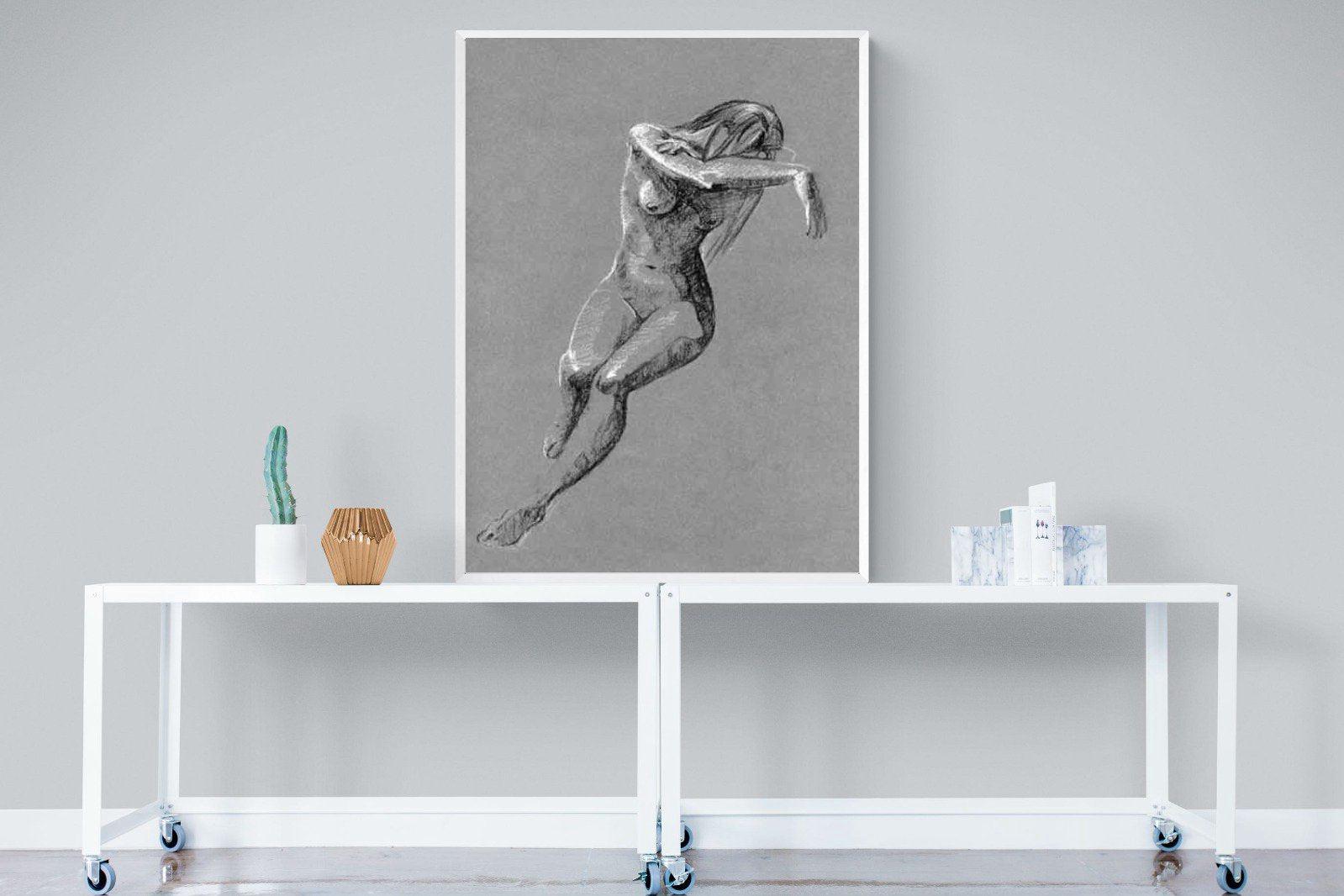 Charcoal Sketch-Wall_Art-90 x 120cm-Mounted Canvas-White-Pixalot