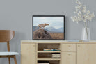 Cheetah-Wall_Art-60 x 45cm-Mounted Canvas-Black-Pixalot