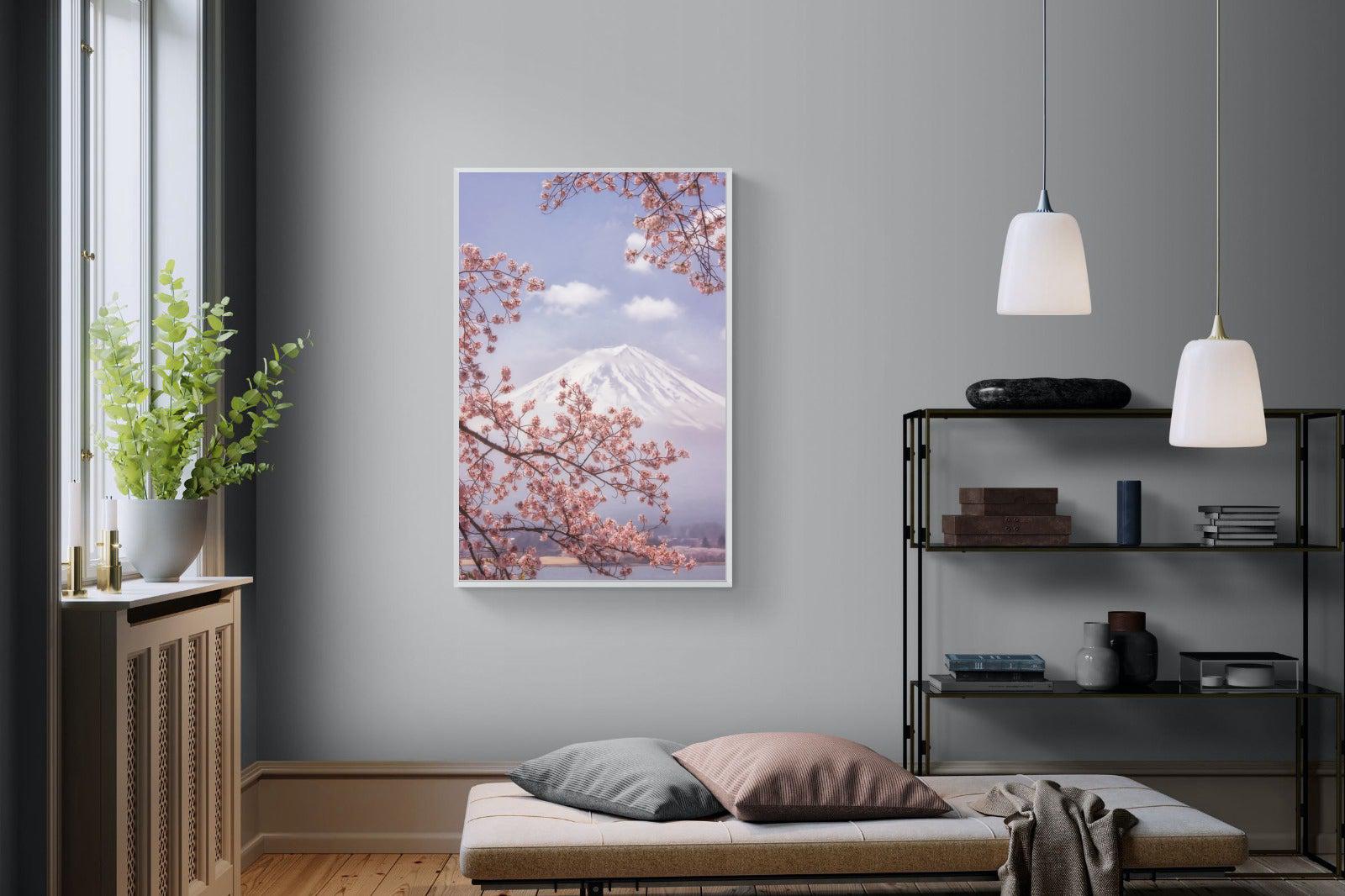 Cherry Blossom-Wall_Art-100 x 150cm-Mounted Canvas-White-Pixalot