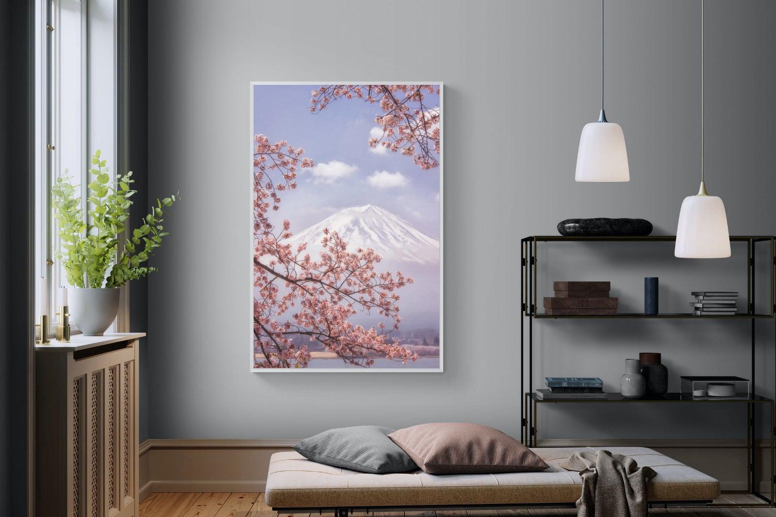 Cherry Blossom-Wall_Art-120 x 180cm-Mounted Canvas-White-Pixalot