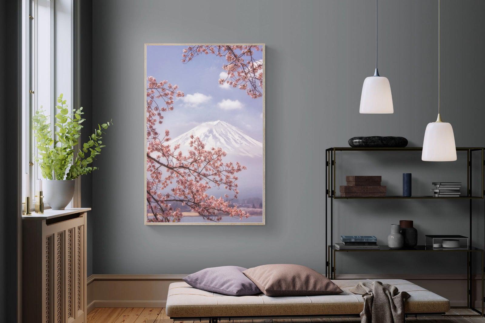 Cherry Blossom-Wall_Art-120 x 180cm-Mounted Canvas-Wood-Pixalot