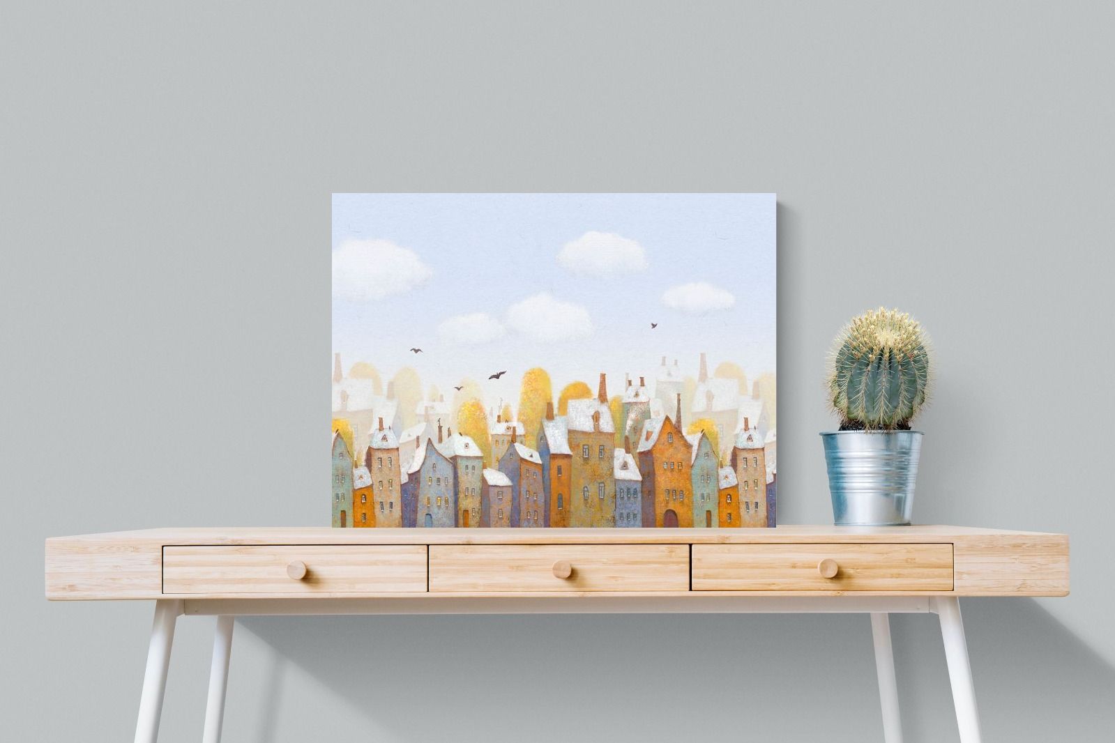 Chimneys-Wall_Art-80 x 60cm-Mounted Canvas-No Frame-Pixalot