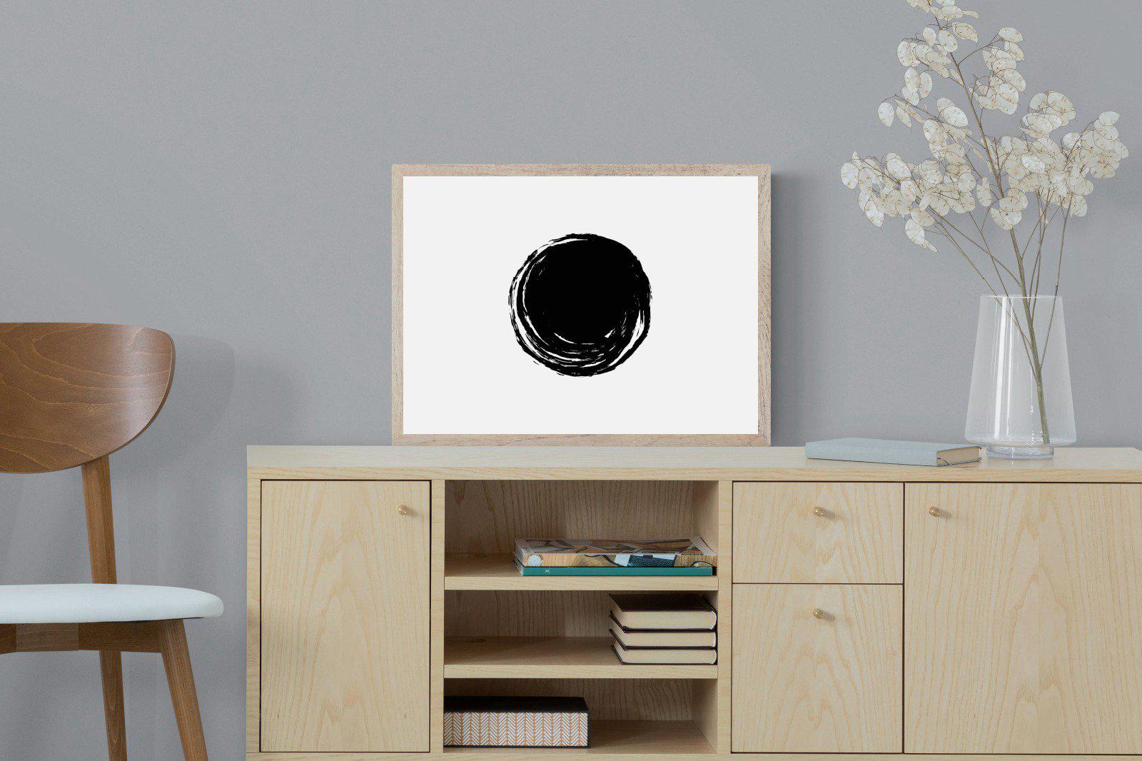 Circle Stroke-Wall_Art-60 x 45cm-Mounted Canvas-Wood-Pixalot