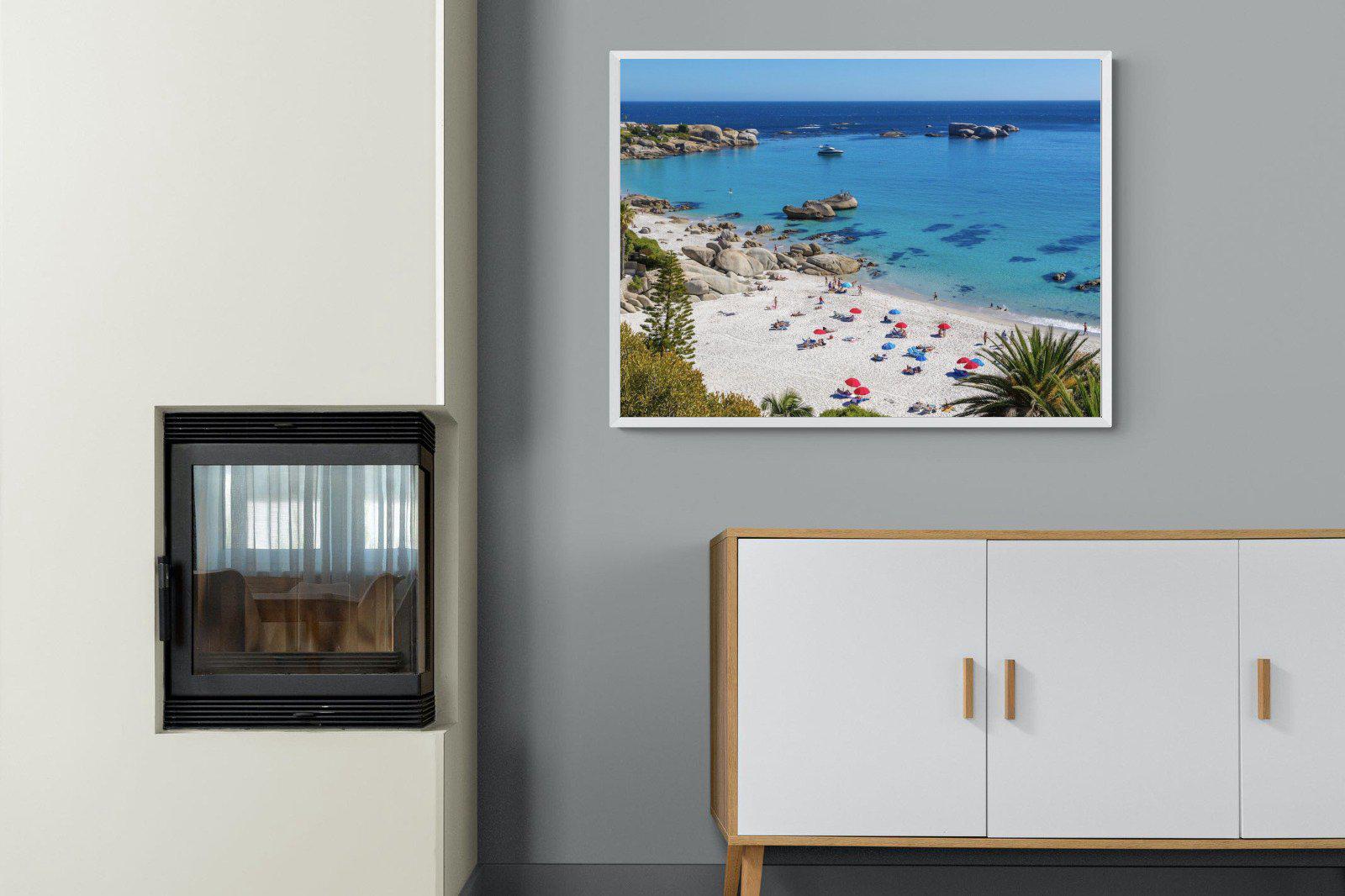 Clifton Beach-Wall_Art-100 x 75cm-Mounted Canvas-White-Pixalot