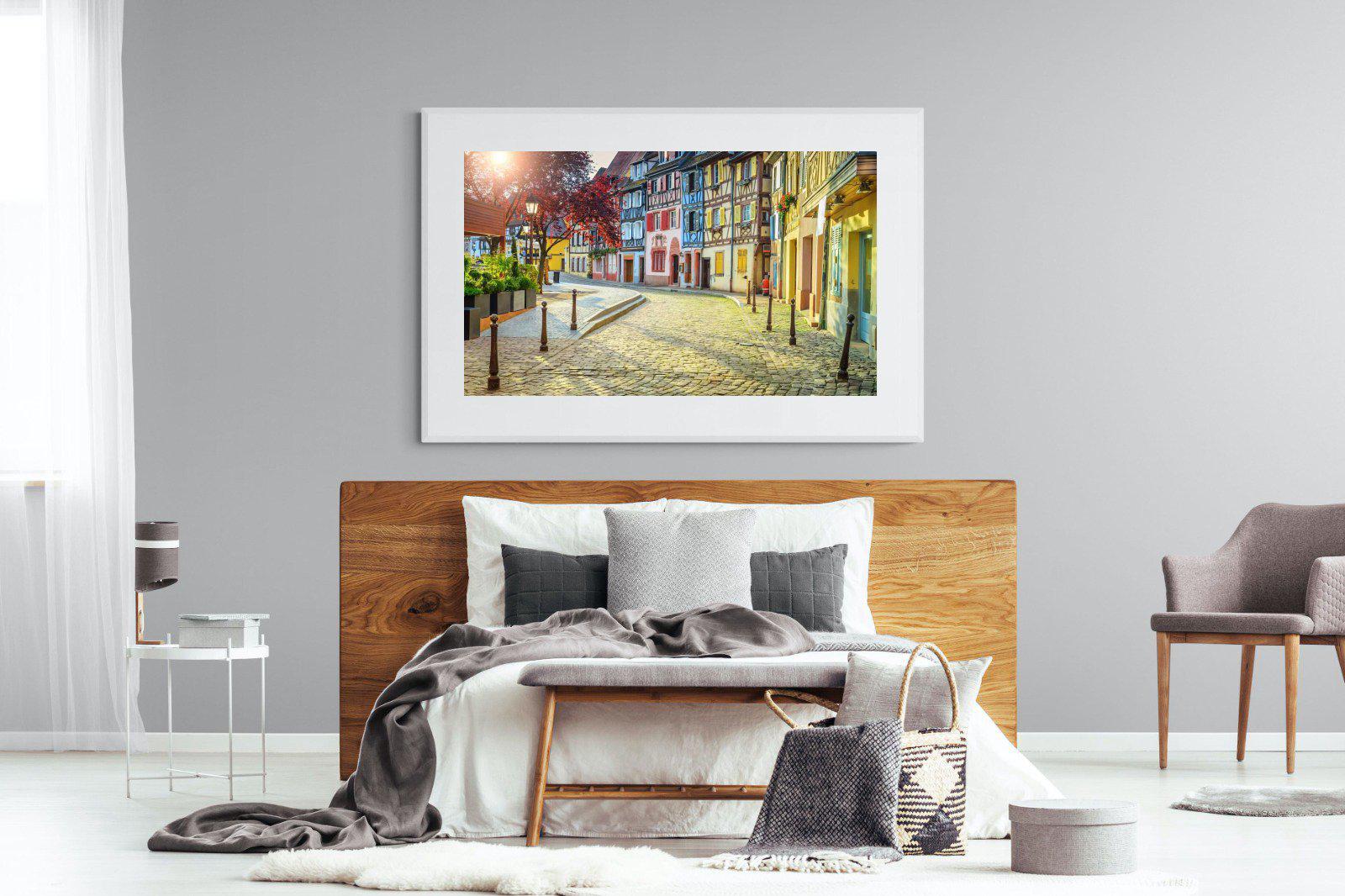 Cobbles-Wall_Art-150 x 100cm-Framed Print-White-Pixalot