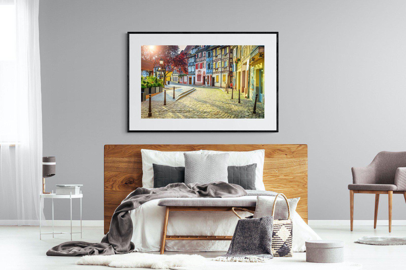 Cobbles-Wall_Art-150 x 100cm-Framed Print-Black-Pixalot