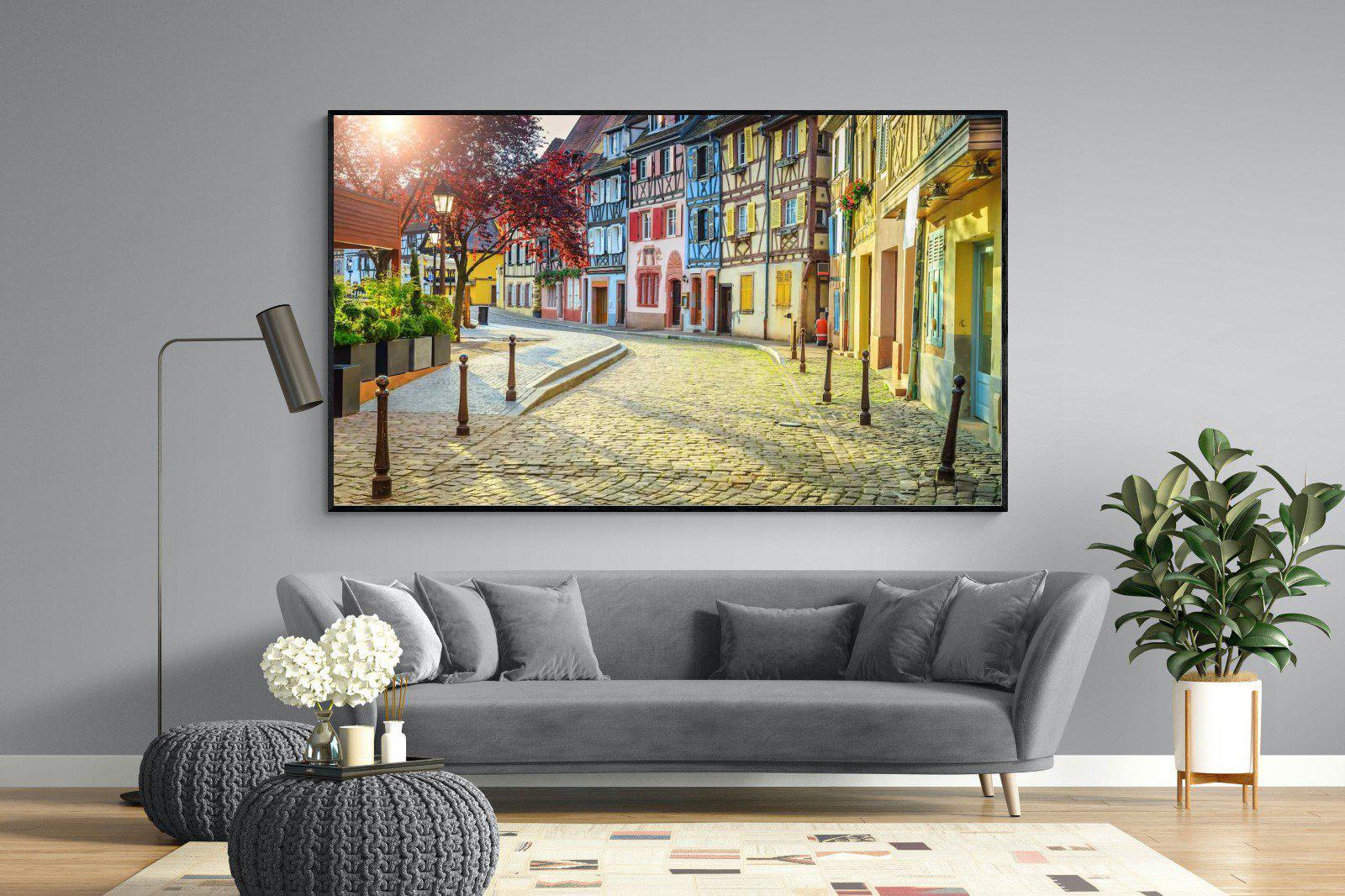 Cobbles-Wall_Art-220 x 130cm-Mounted Canvas-Black-Pixalot