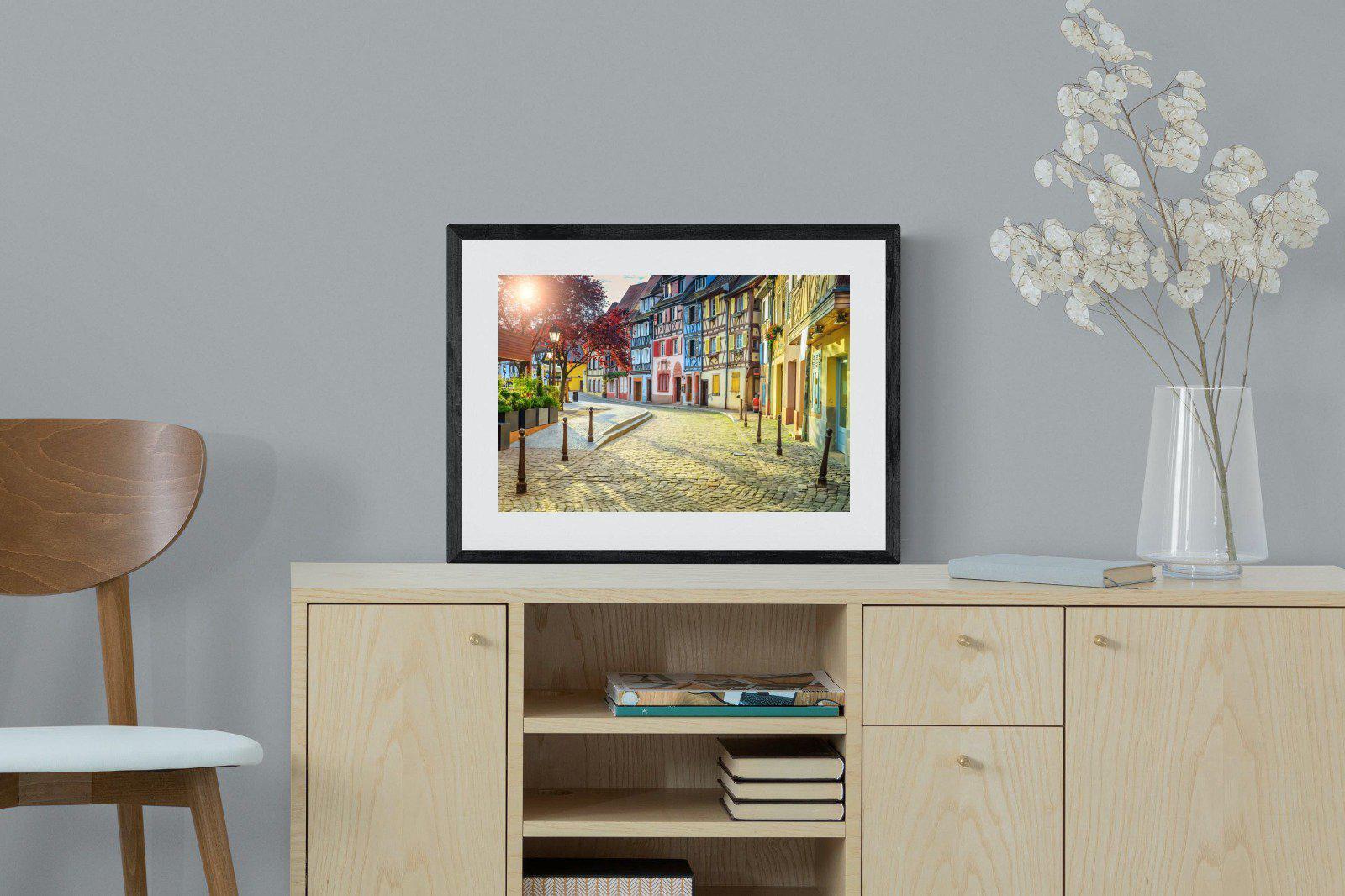 Cobbles-Wall_Art-60 x 45cm-Framed Print-Black-Pixalot