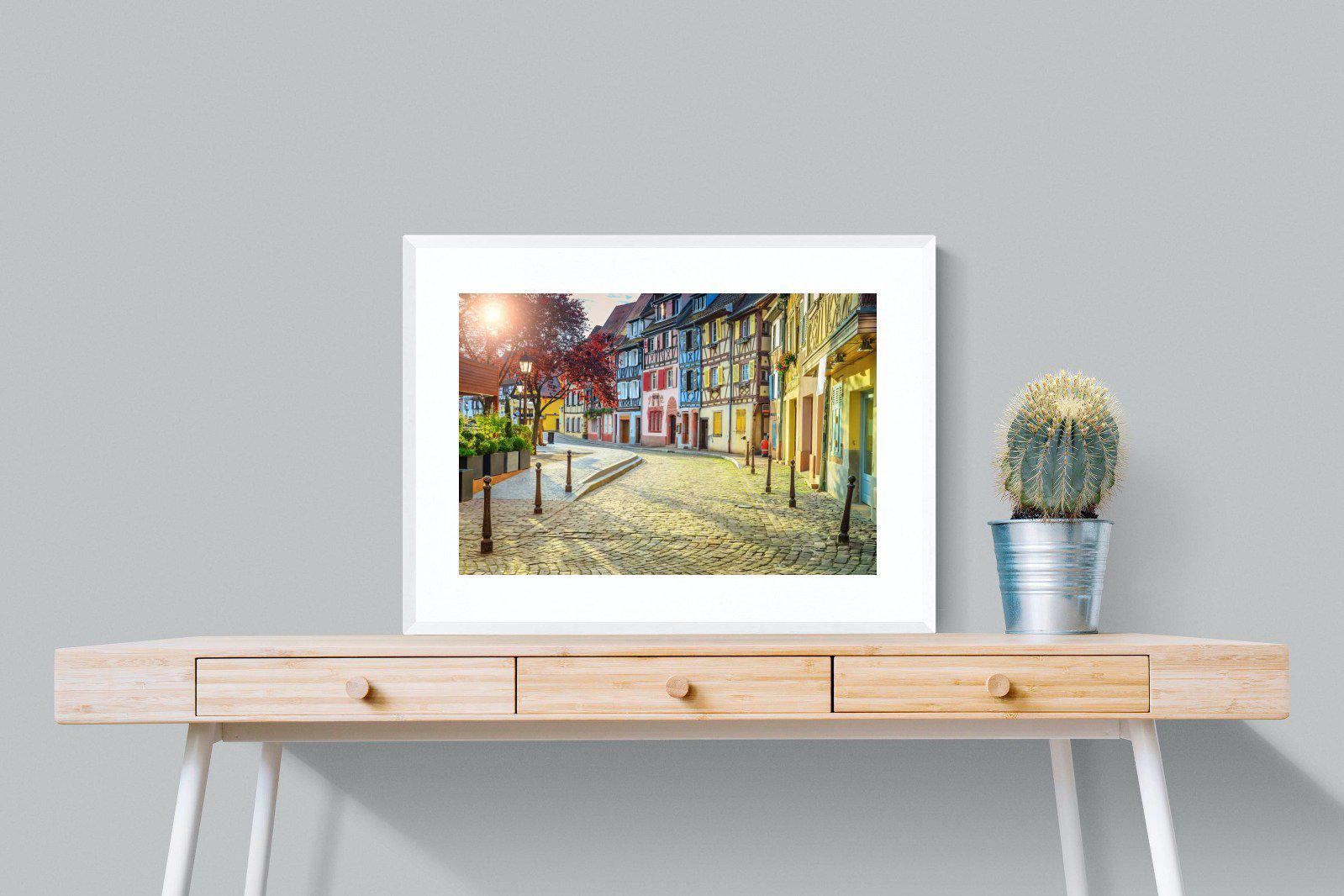 Cobbles-Wall_Art-80 x 60cm-Framed Print-White-Pixalot