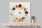 Coffee O'Clock-Wall_Art-100 x 100cm-Mounted Canvas-White-Pixalot