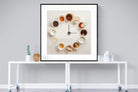 Coffee O'Clock-Wall_Art-120 x 120cm-Framed Print-Black-Pixalot
