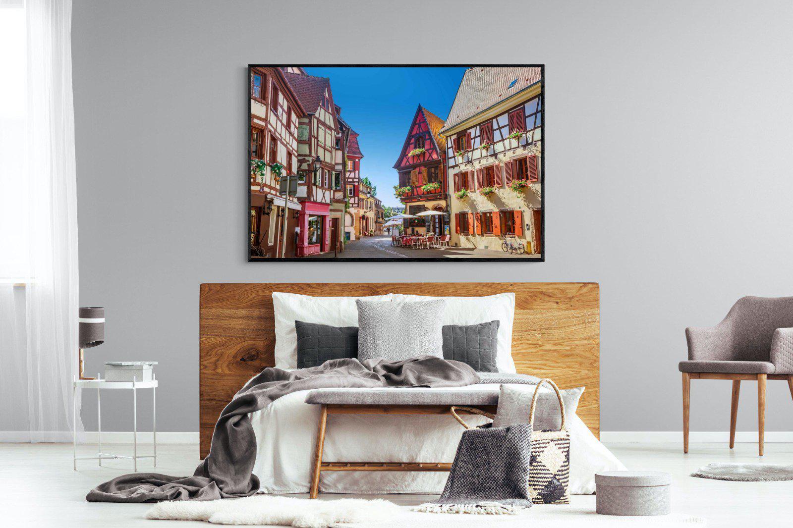 Colmar-Wall_Art-150 x 100cm-Mounted Canvas-Black-Pixalot