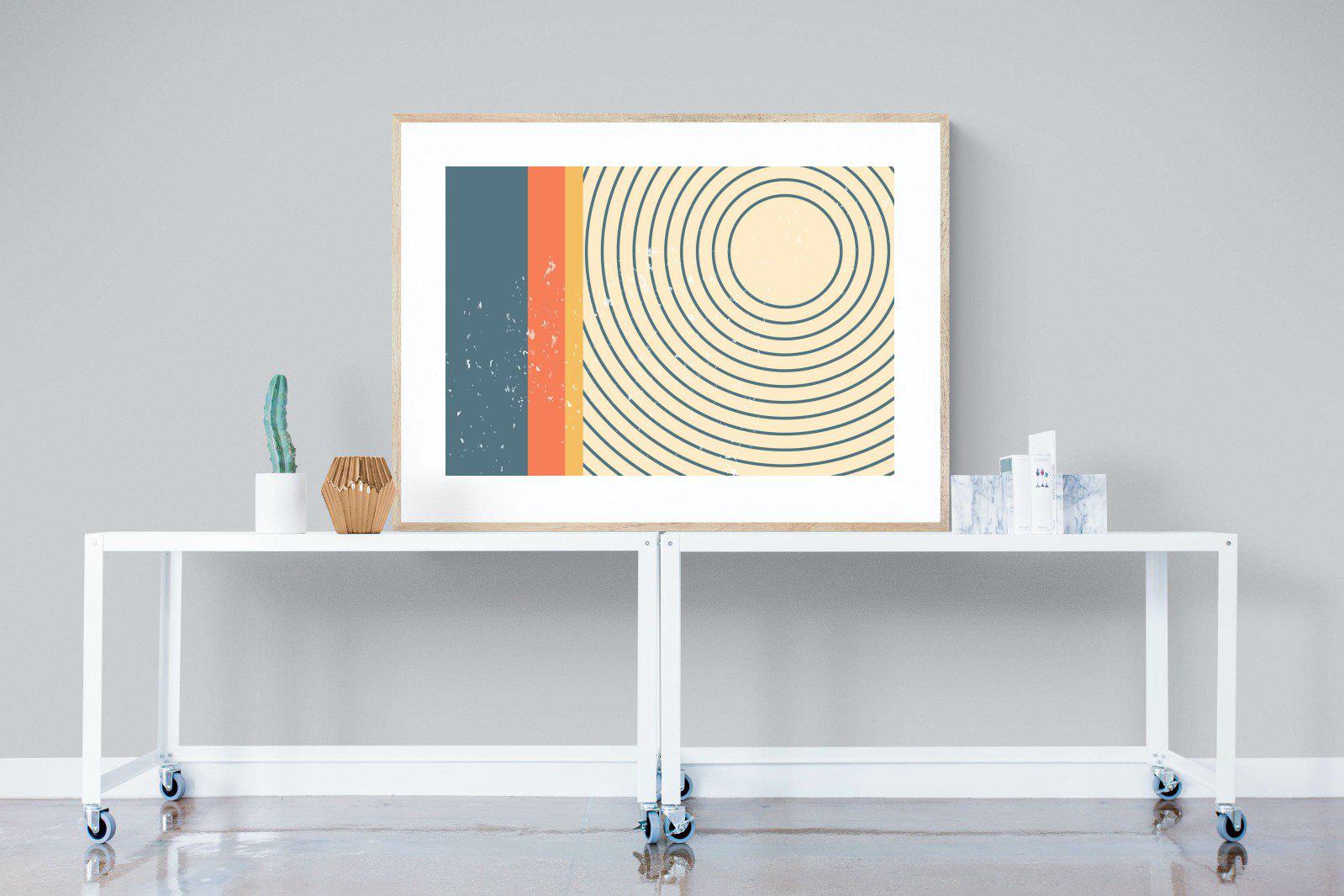 Concentric-Wall_Art-120 x 90cm-Framed Print-Wood-Pixalot