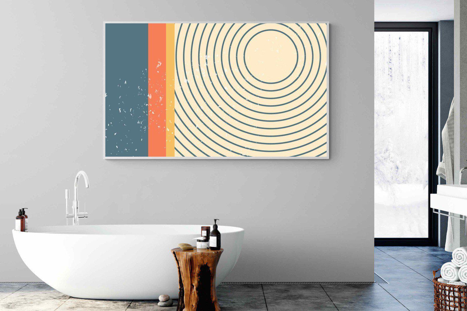 Concentric-Wall_Art-180 x 110cm-Mounted Canvas-White-Pixalot