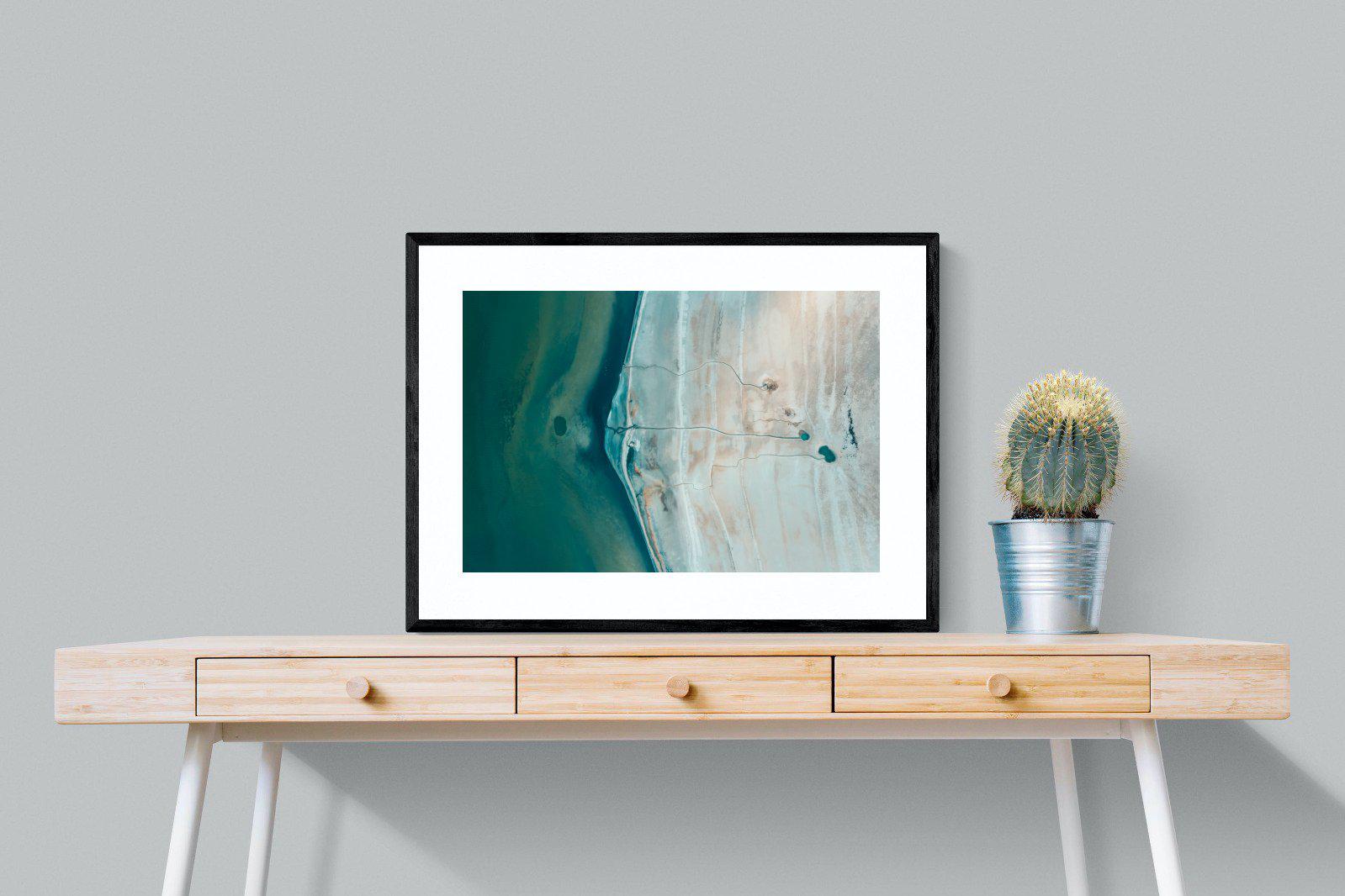 Converging Landscape-Wall_Art-80 x 60cm-Framed Print-Black-Pixalot