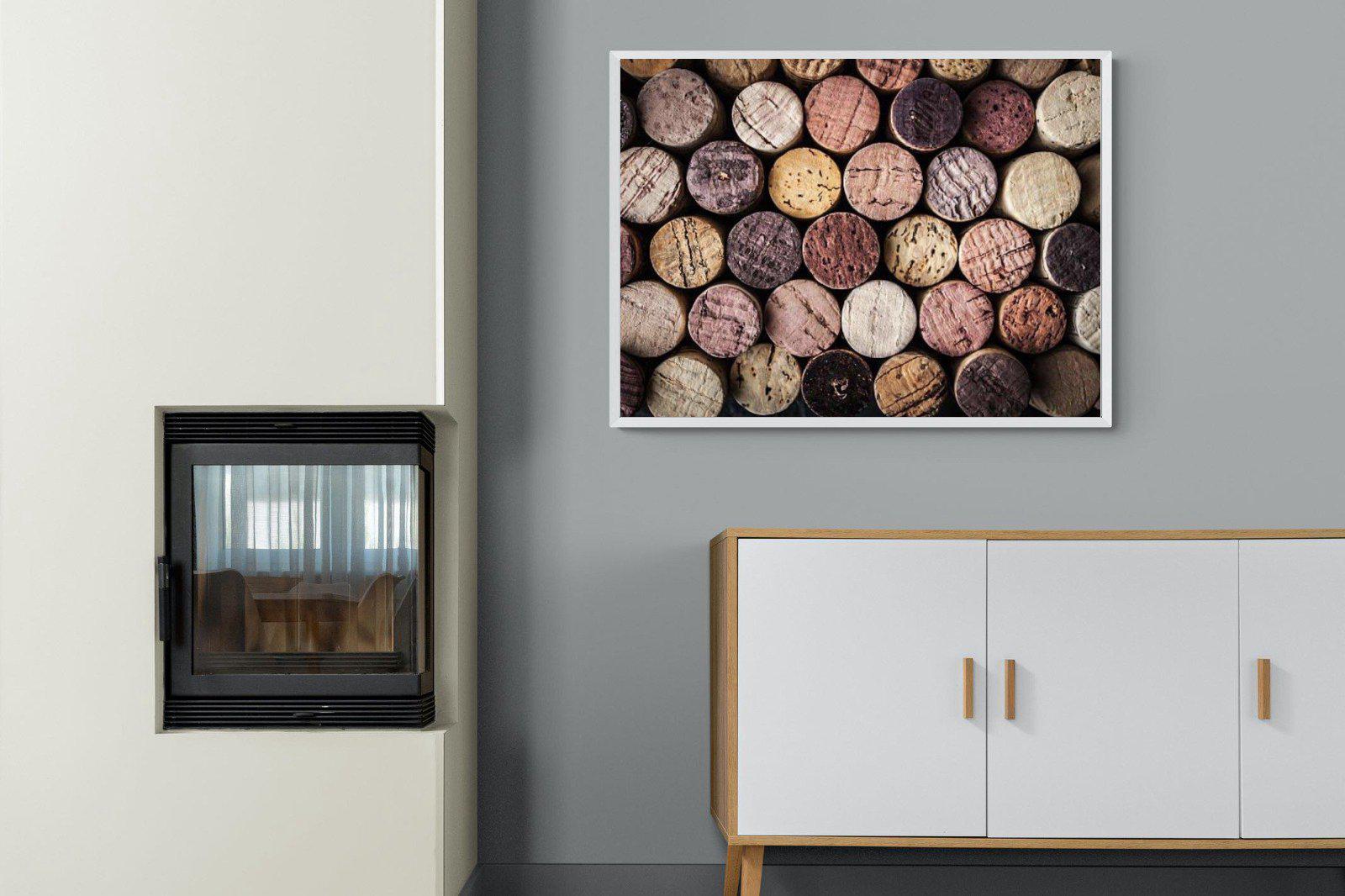 Corked-Wall_Art-100 x 75cm-Mounted Canvas-White-Pixalot
