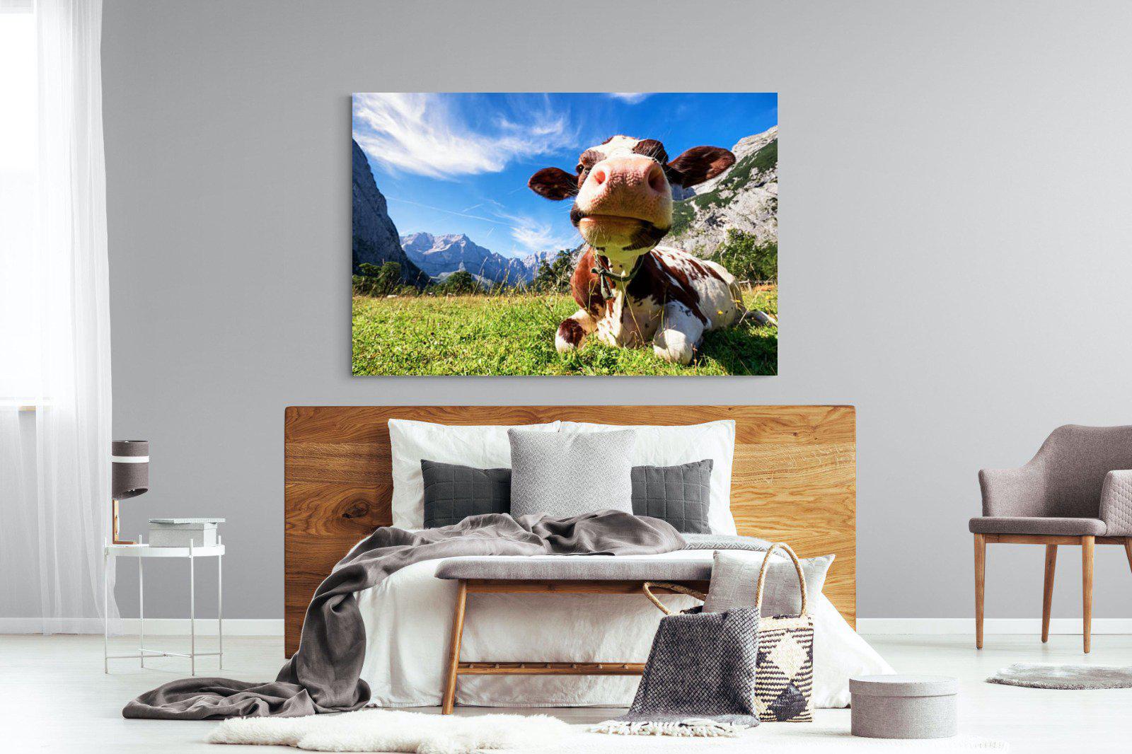 Cow-Wall_Art-150 x 100cm-Mounted Canvas-No Frame-Pixalot
