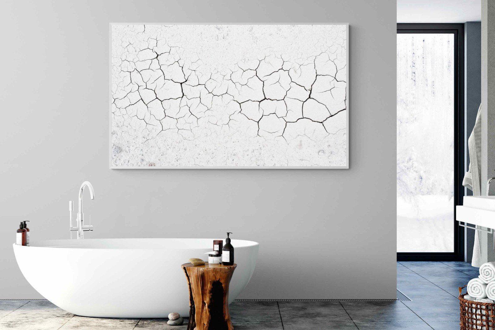 Cracked Earth-Wall_Art-180 x 110cm-Mounted Canvas-White-Pixalot