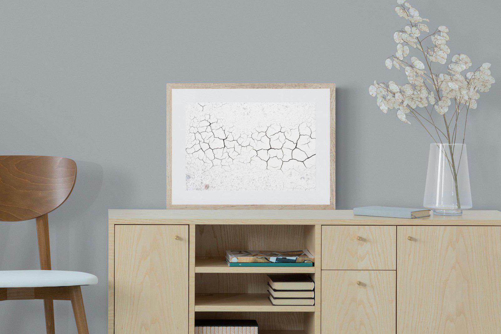 Cracked Earth-Wall_Art-60 x 45cm-Framed Print-Wood-Pixalot