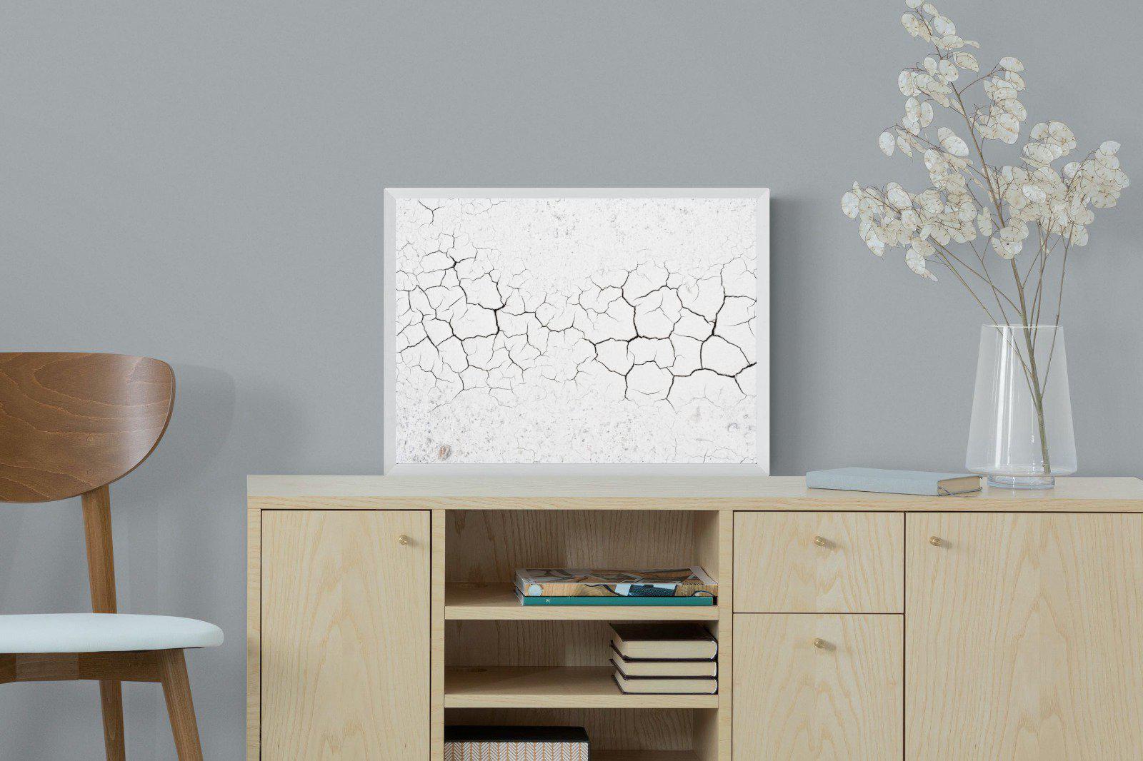 Cracked Earth-Wall_Art-60 x 45cm-Mounted Canvas-White-Pixalot