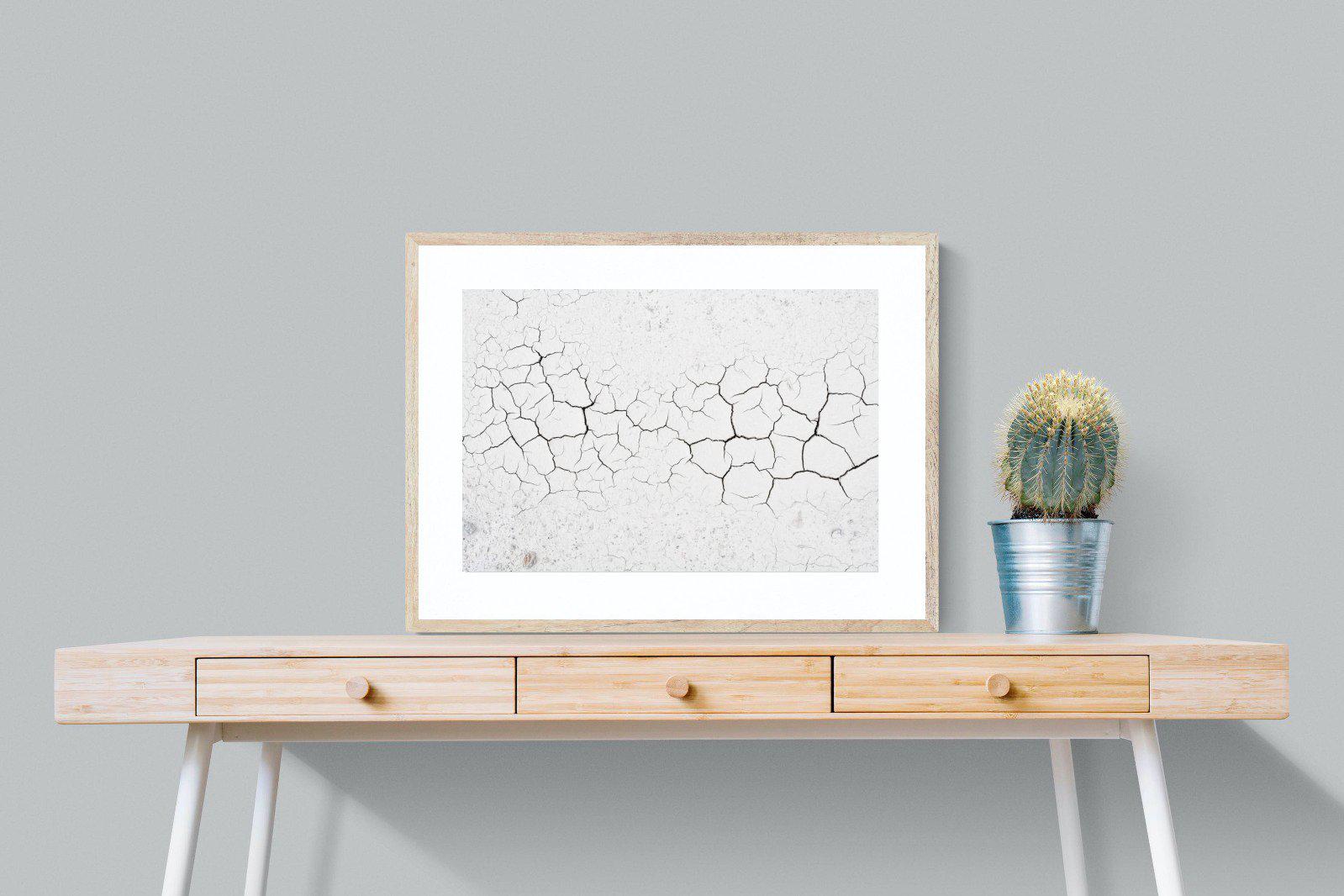 Cracked Earth-Wall_Art-80 x 60cm-Framed Print-Wood-Pixalot