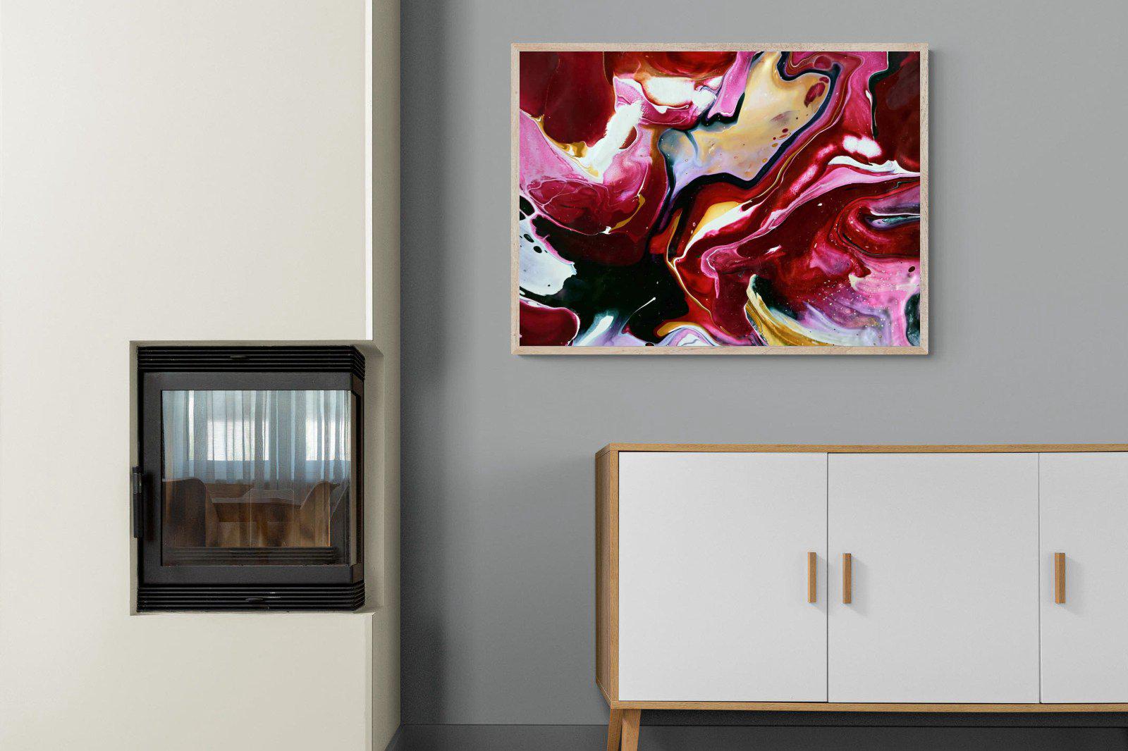 Crimson-Wall_Art-100 x 75cm-Mounted Canvas-Wood-Pixalot