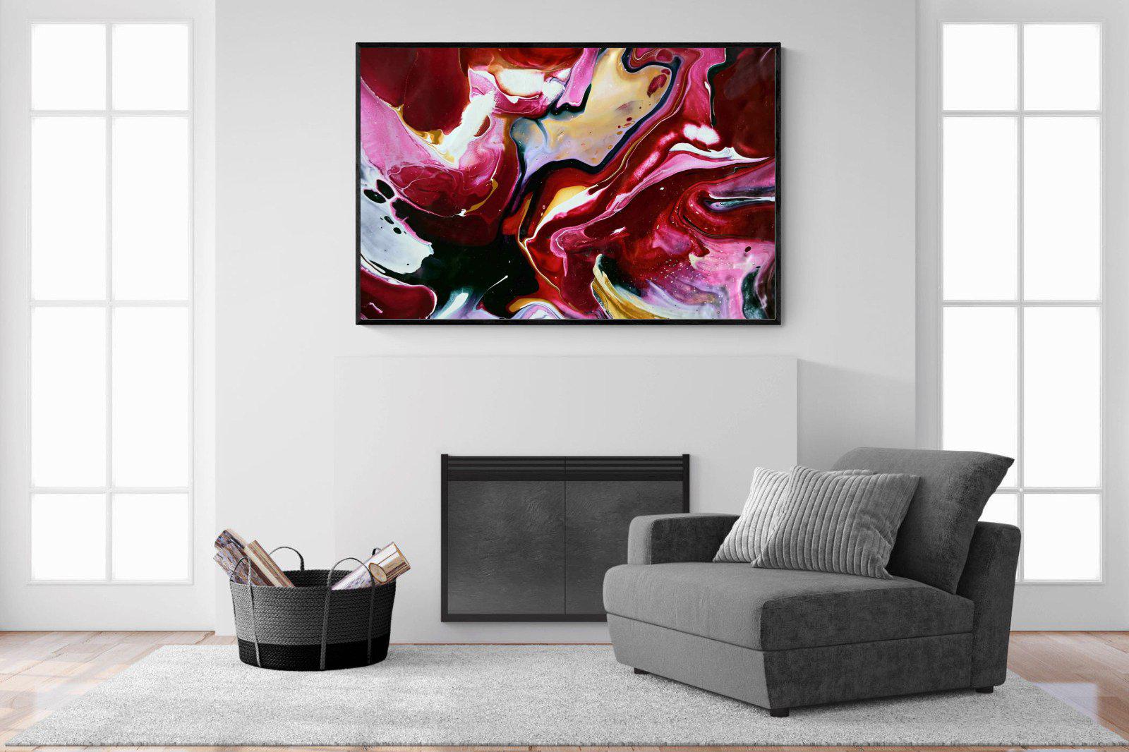 Crimson-Wall_Art-150 x 100cm-Mounted Canvas-Black-Pixalot